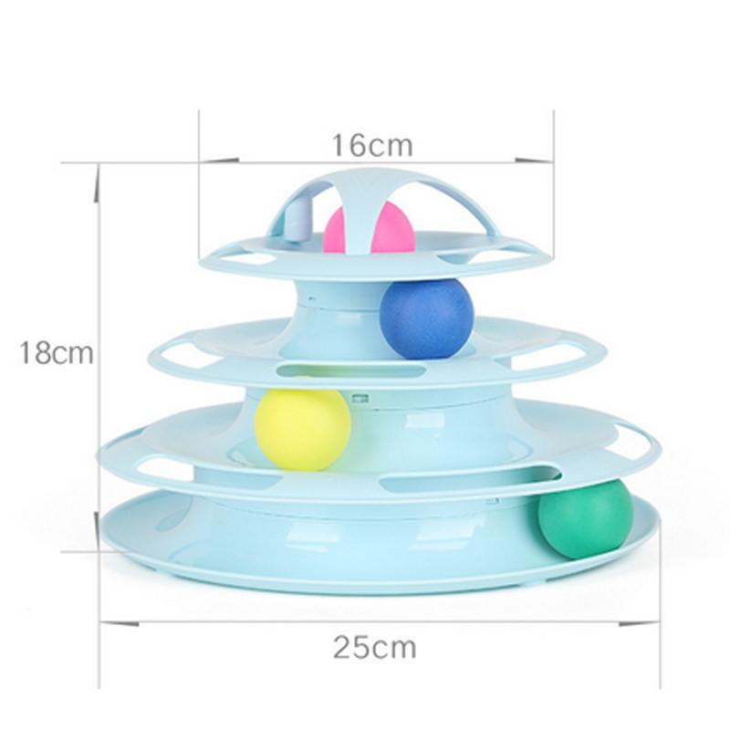 Juguete de torre 4 niveles para gatos Juguete de torre 4 niveles para gatos