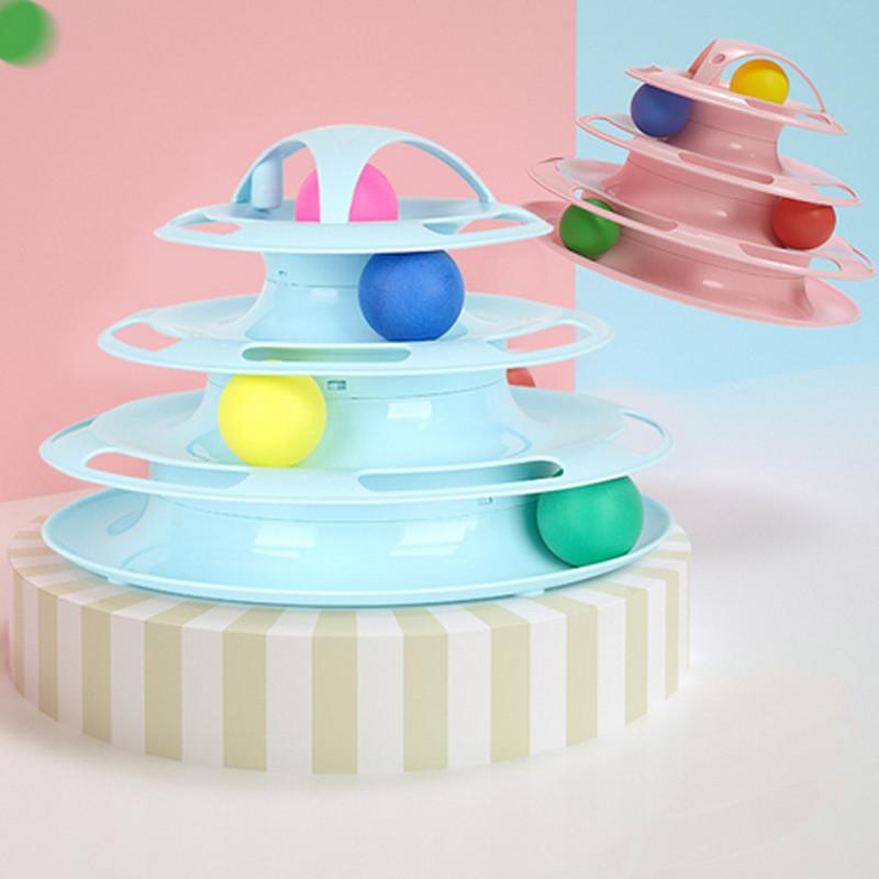 Juguete de torre 4 niveles para gatos Juguete de torre 4 niveles para gatos