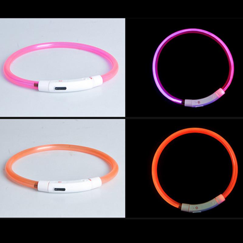 Collar LED para mascotas · Ajustable a cualquier medida · Muy ligero Collar LED para mascotas · Ajustable a cualquier medida · Muy ligero