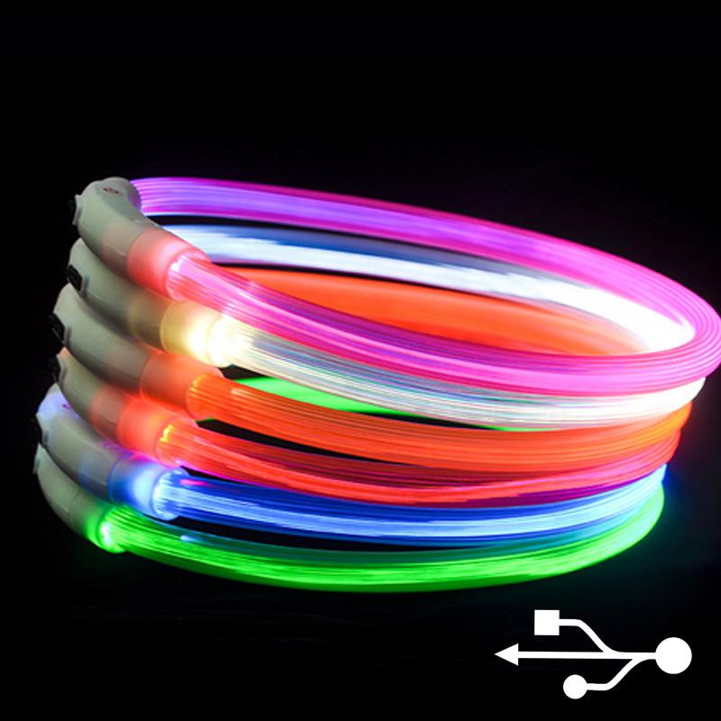 Collar LED para mascotas · Ajustable a cualquier medida · Muy ligero Collar LED para mascotas · Ajustable a cualquier medida · Muy ligero
