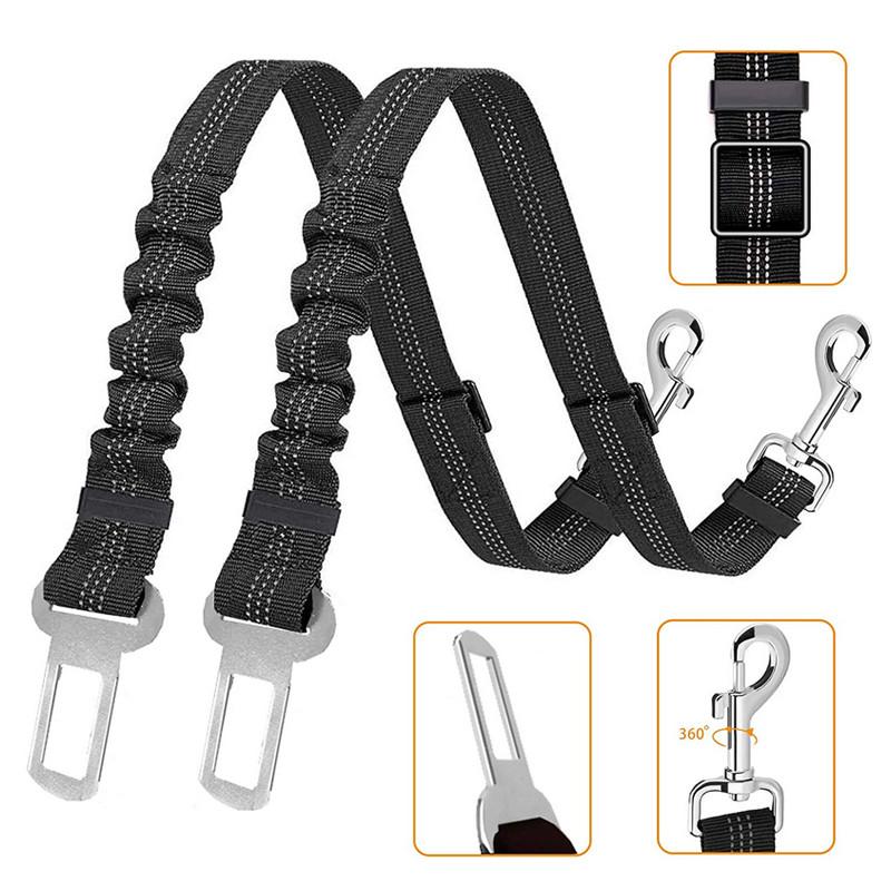 Cinturón Coche Perro 2 Unidades ·Elástico ·Fuerte Mosquetón ·Fabricado En Nylon ·Ajustable ·Alta Seguridad ·Previene Lesiones Cinturón Coche Perro 2 Unidades ·Elástico ·Fuerte Mosquetón ·Fabricado En Nylon ·Ajustable ·Alta Seguridad ·Previene Lesiones