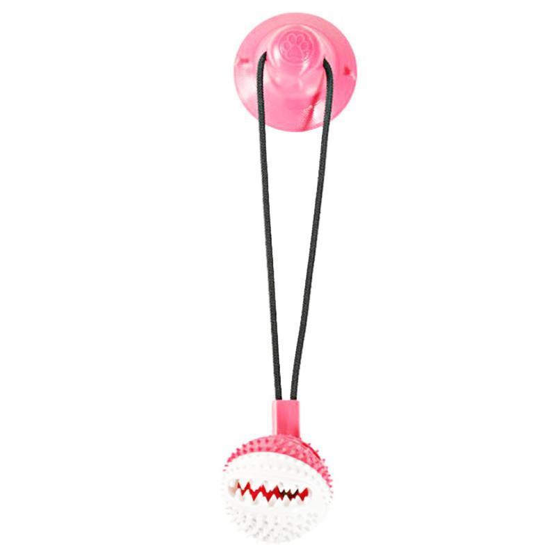 Pelota de goma con ventosa y cuerda para perros Pelota de goma con ventosa y cuerda para perros