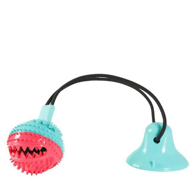 Pelota de goma con ventosa y cuerda para perros Pelota de goma con ventosa y cuerda para perros