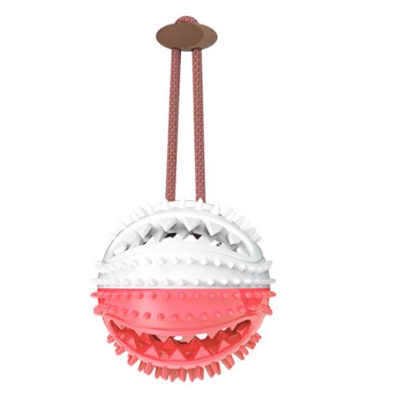 Pelota de goma con cuerda juguete para perros Pelota de goma con cuerda juguete para perros