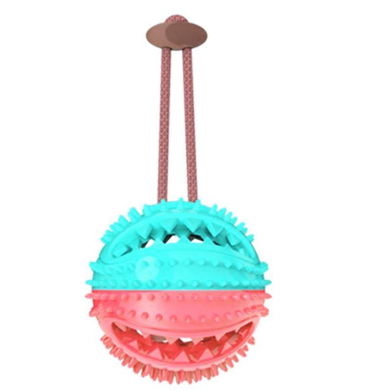 Pelota de goma con cuerda juguete para perros Pelota de goma con cuerda juguete para perros