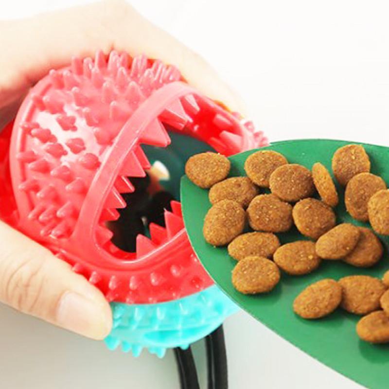 Pelota de goma con cuerda juguete para perros Pelota de goma con cuerda juguete para perros