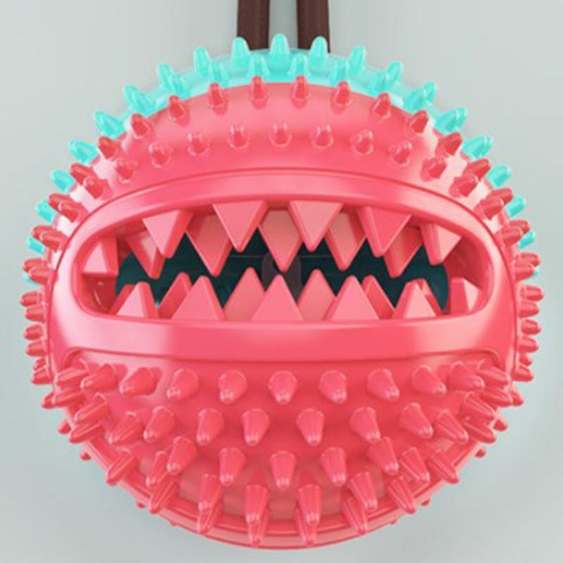 Pelota de goma con cuerda juguete para perros Pelota de goma con cuerda juguete para perros