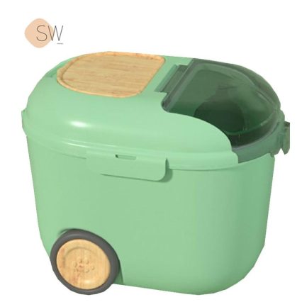 Contenedor comida con ruedas